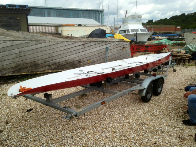 Kursaal Flyer on trailer